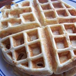 American Marzipan Waffles Dessert