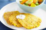 American Corn And Sweet Potato Fritters Recipe Drink