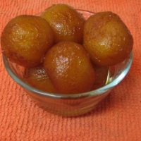 Indian Gulab Jamun Dessert