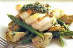 American Fish With Asparagus And Herb Vinaigrette Recipe Dinner