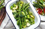 Canadian Steamed Asparagus And Potato With Parsley And Mint Butter Recipe Appetizer