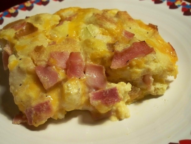 American Easy Baked Ham N Egg Casserole Appetizer