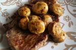 American Garlic Steak With Mushrooms Dinner