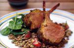 American Chermoula Lamb Racks With Lentil Salad Recipe Dinner
