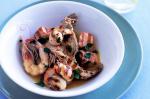 American Grilled Mixed Seafood And Saffron Broth Recipe Appetizer
