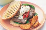 American Grilled Steak Sandwich With Tomato And Spinach Recipe Appetizer