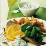 Baked Trout with Sauce Ogorkowym recipe