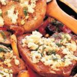 Lamb Chop with Feta Cheese and Mint recipe