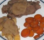 American Easy Pot Roast and Veggies  Gravy crock Pot Dinner