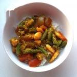 American Shrimp Vegetable Curry Dinner