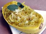 American Spaghetti Squash With Onions Garlic and Herbs Appetizer