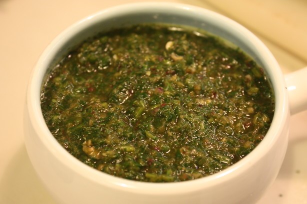 Indian Ground Cilantro coriander Chutney Appetizer