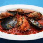 American Mussels Fillers in Tomato Sauce Appetizer