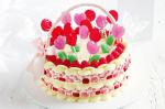American Lollipop Flower Basket Cake Recipe Dessert