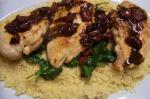 American Balsamic Chicken With Baby Spinach Dinner