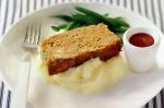 American Meatloaf With Mashed Potato Recipe Dinner