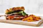 American Steak Sandwich With Sweet Potato Fries Recipe Dessert