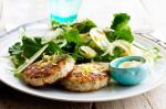 Canadian Chicken And Tarragon Patties With Fennel And Apple Salad Recipe Dinner