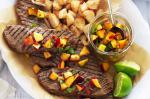 Canadian Steak With Nectarine Salsa Recipe Dinner