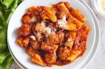 American Slowcooker Pork And Veal Meatballs With Rigatoni Recipe Appetizer