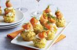 Canadian Cheddar Zucchini and Corn Muffins With Smoked Salmon Recipe Appetizer