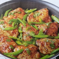 Spanish Chicken with Snap Peas Appetizer