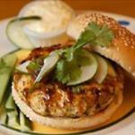 Asian Pacific Rim Chicken Burgers and Ginger Mayonnaise BBQ Grill