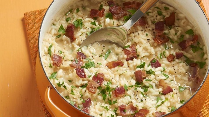 American Bacon Risotto Recipe Appetizer