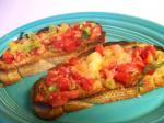 American Bruschetta with or Without Cheese Appetizer