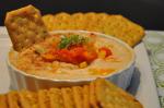 American Warm White Bean Dip With Roasted Bell Peppers Appetizer