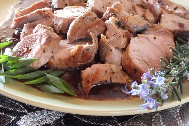 American Pork Tenderloin with Merlotshallot Sauce Dinner