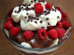 American Lowfat Chocolate Raspberry Trifle Dessert