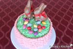 American Easter Cake with Bunnies and Eggs  Roxyands Kitchen Breakfast