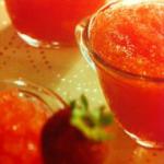 American Strawberry-watermelon Slush Dessert