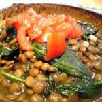 Indian Lentils And Spinach Recipe Appetizer