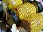 American Grilled Fresh Summer Corn Kabobs Appetizer