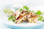 Mexican Chicken And Corn Quesadillas With Avocado Recipe Appetizer