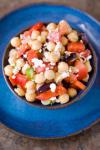 American Mediterranean Chick Peas Salad Recipe Appetizer