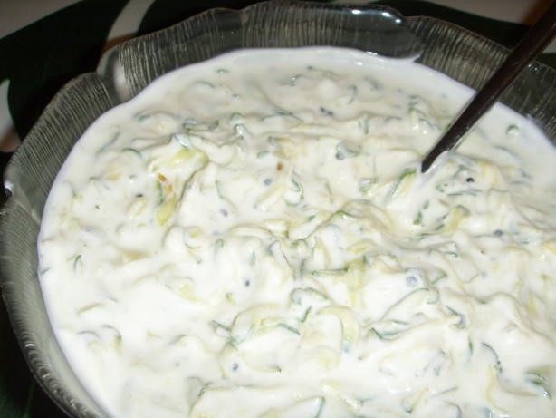 American Zucchini Raita Appetizer