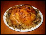 American Roast Chicken With Rice and Pine Nut Stuffing Dinner