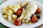 British Chicken With Cherry Tomatoes Olives And Capers Recipe Dinner