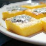 American Polenta Cubes with Blue Cheese Appetizer