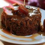American Sticky Toffee Pudding with Warm Cool Sauce Dessert