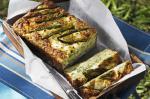 American Asparagus Zucchini And Goats Cheese Loaf Recipe Appetizer