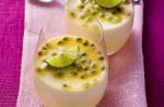 American Passion Fruit and Lime Puddings Dessert