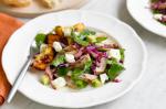 American Pork With Caramelised Peach and Goats Cheese Salad Recipe Dinner