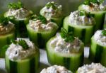 American Stuffed Cucumber Cups Appetizer