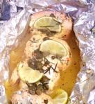 American Salmon With Lemon Capers and Rosemary Dinner