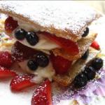 American Berry Napoleon Dessert
