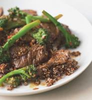 American Grass-fed Beef Stir-fry with Broccoli Dinner
